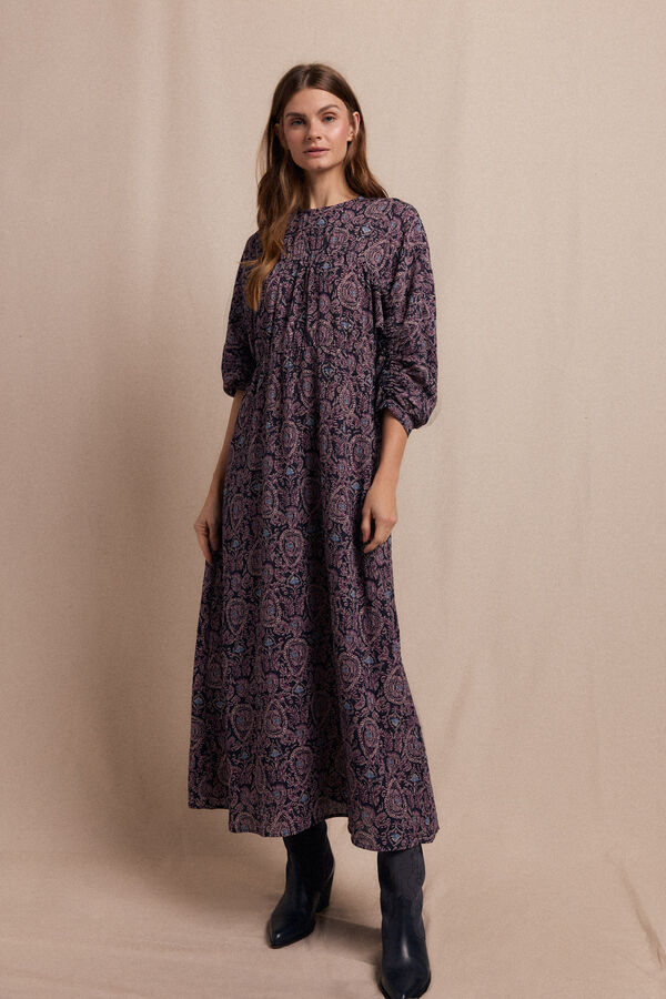 Slowlove Vestido estampado Negro