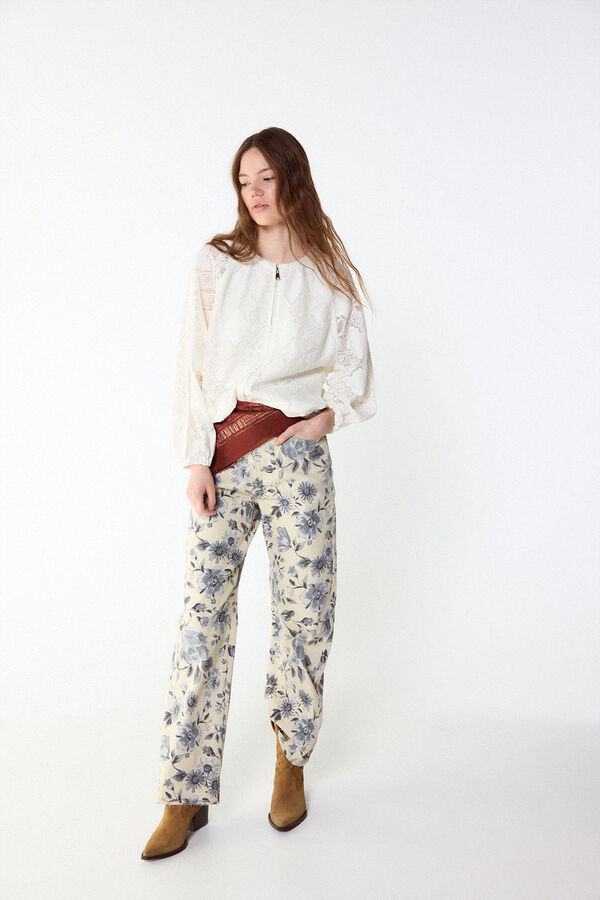 Slowlove Bomber de lace Marfil