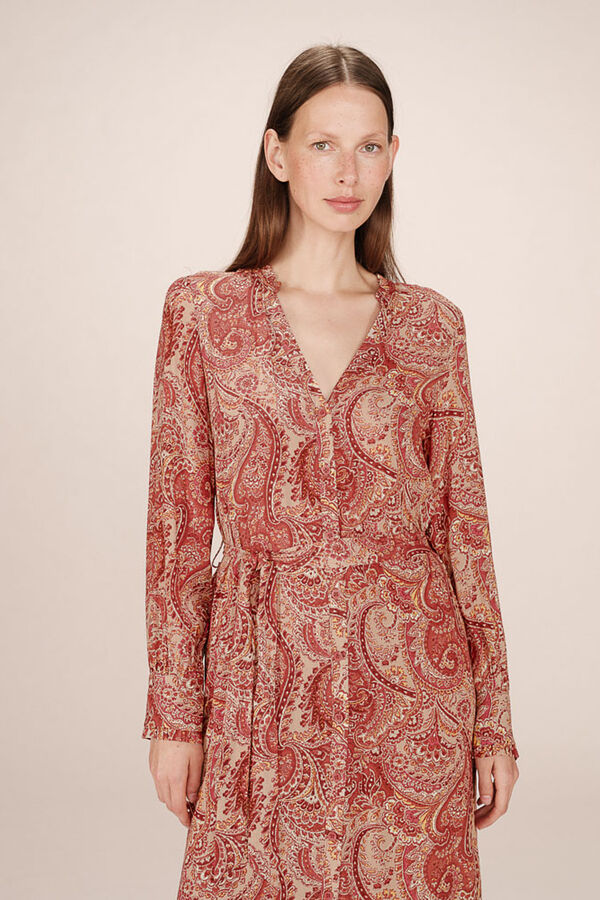 Grace & Mila Vestido largo con estampado Coral