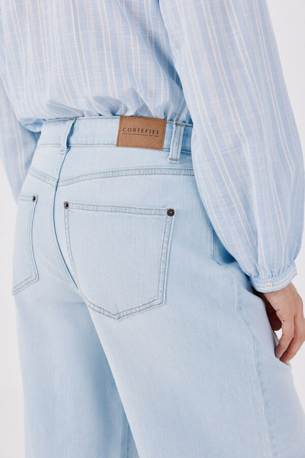 Cortefiel Jeans Wide Leg Azul marino