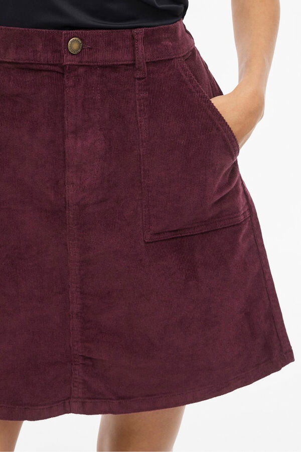 Vila Falda corta de pana Morado
