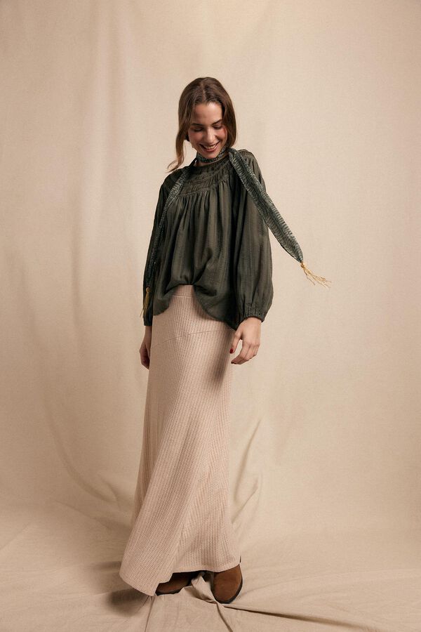 Slowlove Blusa combinada Verde