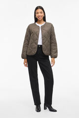 Vila Abrigo acolchado ultraligero Beige