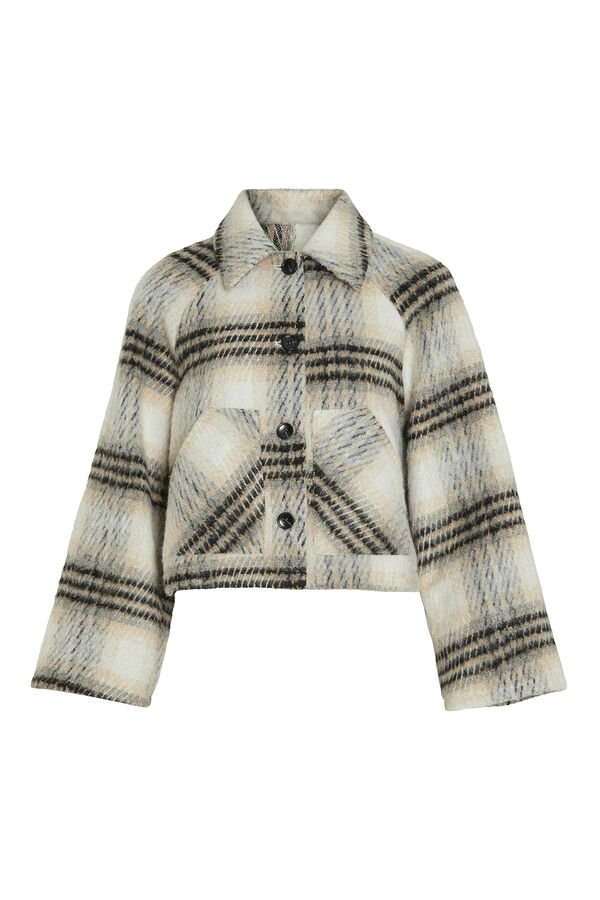 Vila Chaqueta de pa&ntilde;o abotonada Gris