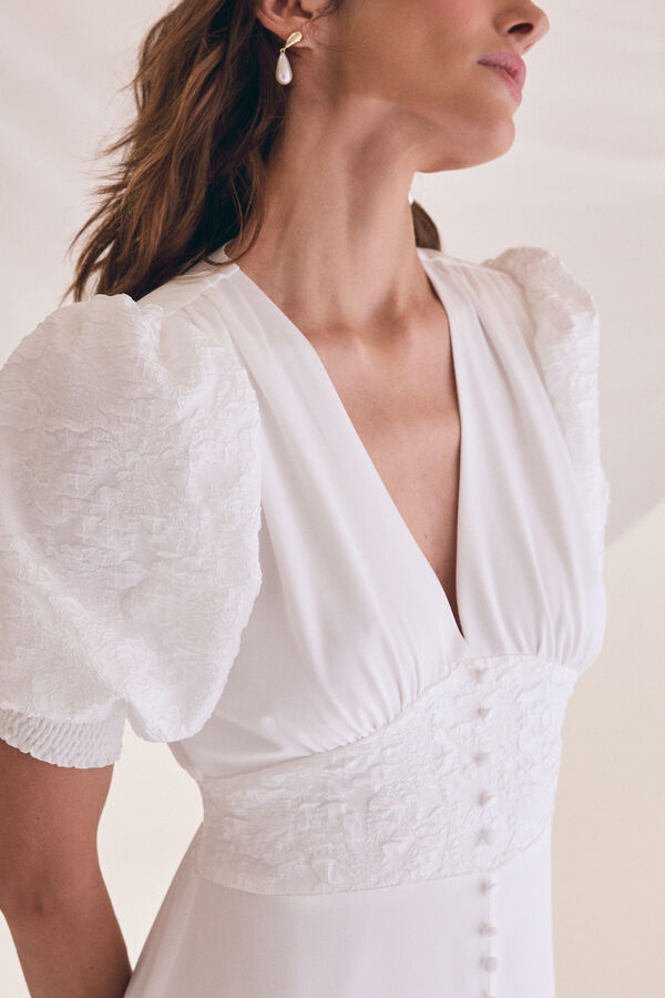 Pol&iacute;n Et Moi Vestido novia Bianca Blanco