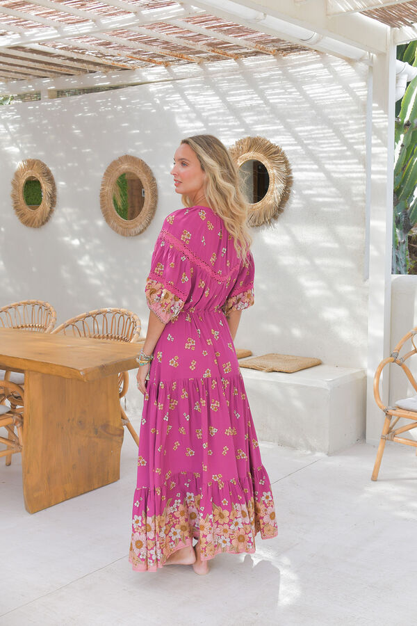 Jaase Vestido largo Elsa Rosa