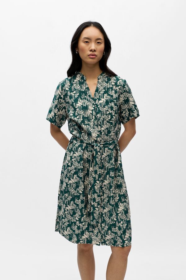 Object Vestido corto estampado Turquesa