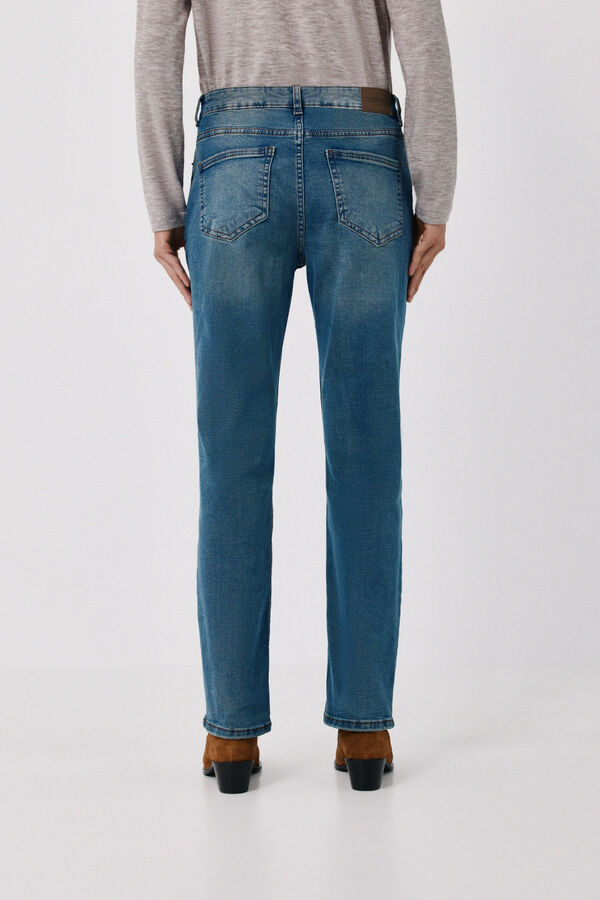 Cortefiel Jeans Rectos Azul oscuro