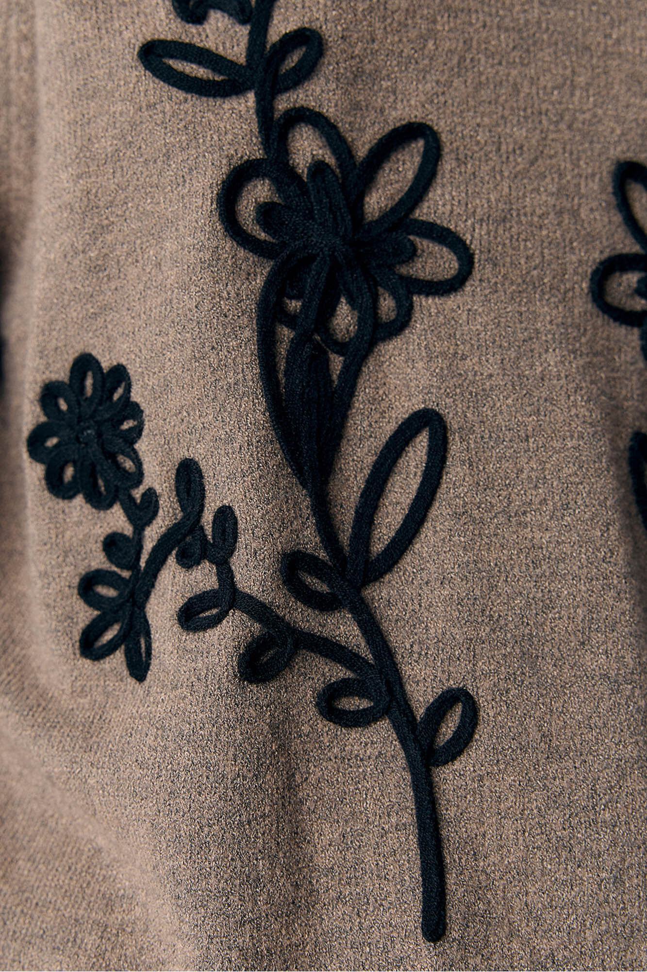 Object Jersey punto bordado flores