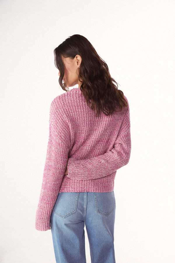 Slowlove Jersey punto perlado Rosa