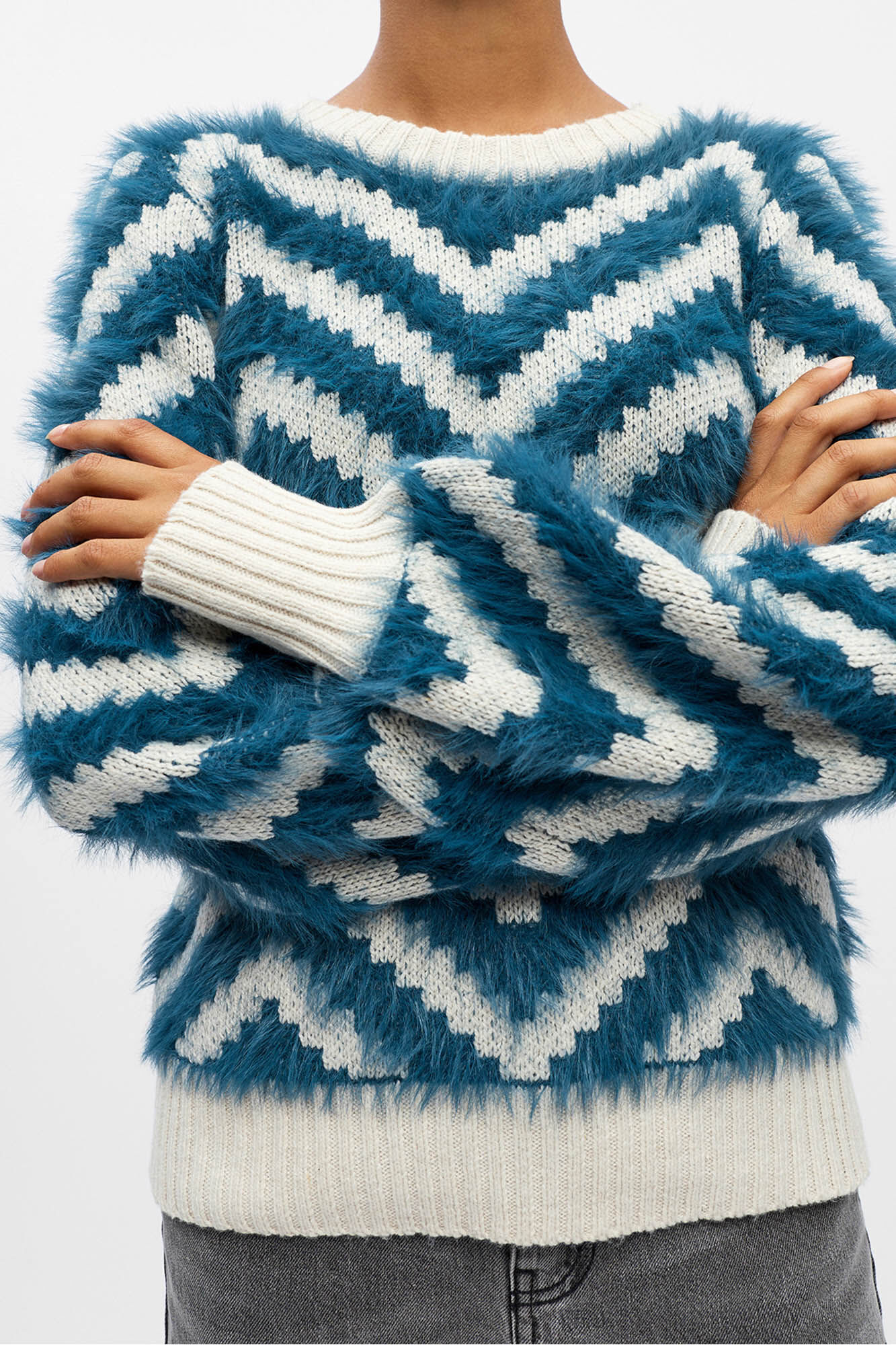 Object Jersey punto efecto pelo