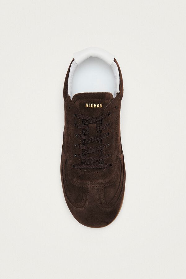 Alohas Zapatillas deportivas de ante TB.24 Marr&oacute;n oscuro