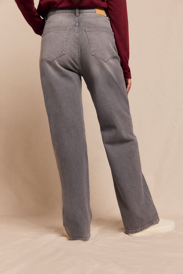 Slowlove Jeans rectos Gris oscuro