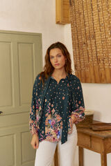 Jaase Blusa Imogen estampado Estella Azul
