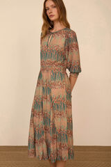 Meisie Vestido midi tul estampado Multicolor