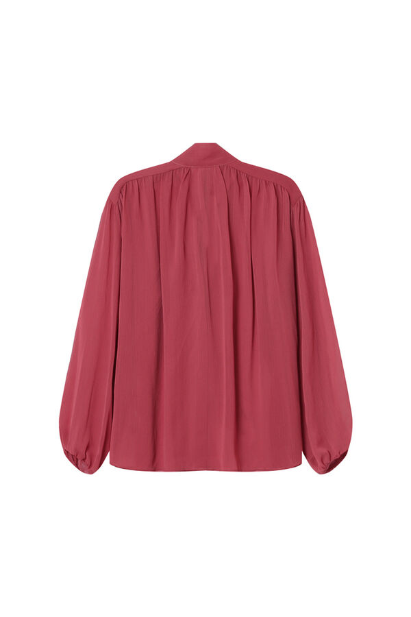 Grace & Mila Blusa fluida con lazada Rosa