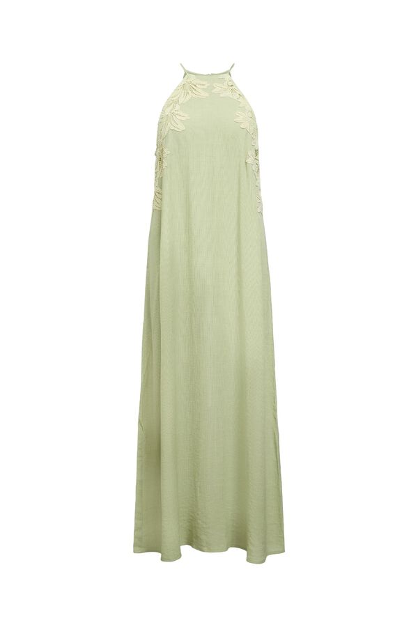 Object Vestido largo fluido Verde