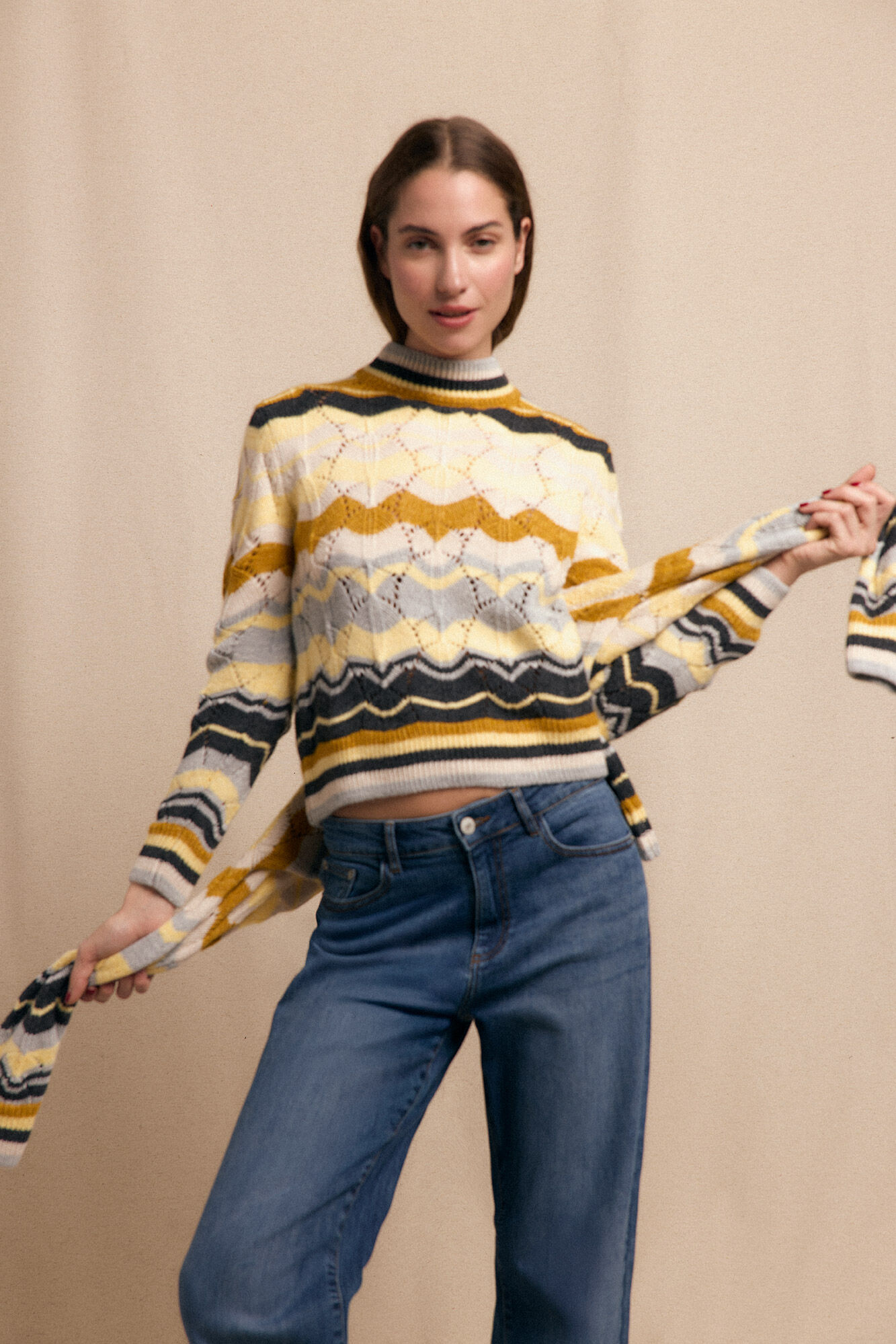 Slowlove Jersey ondas multicolor