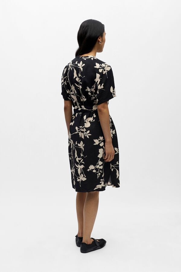 Object Vestido corto estampado Negro