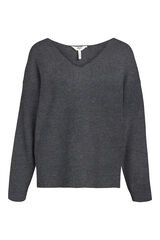 Object Jersey básico cuello pico Gris oscuro