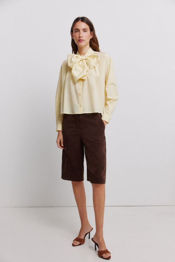 Vila Pantal&oacute;n culotte de pana fina Marr&oacute;n