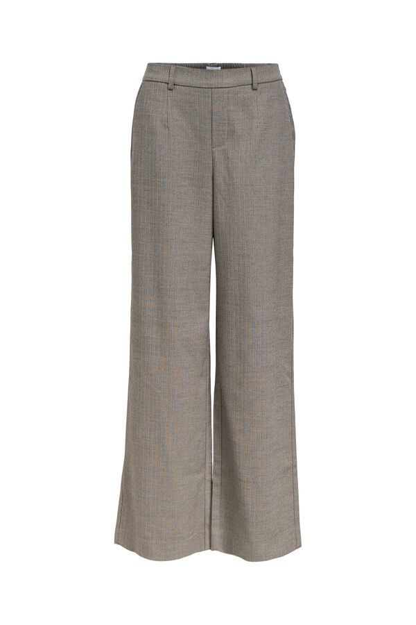 Object Pantal&oacute;n de vestir con rayas Beige