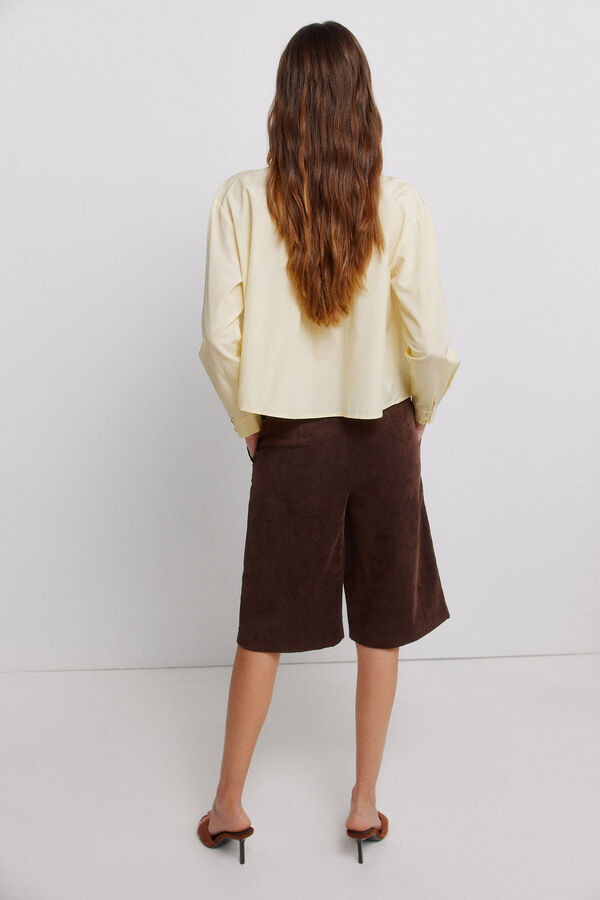 Vila Pantal&oacute;n culotte de pana fina Marr&oacute;n