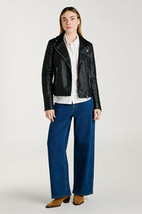 Vila Chaqueta biker polipiel