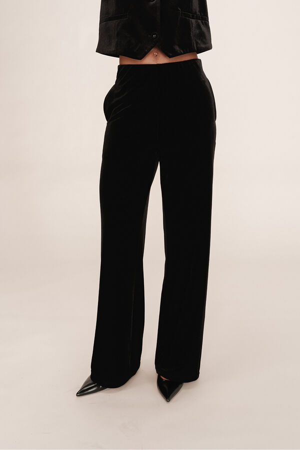 Grace & Mila Pantalón terciopelo Negro