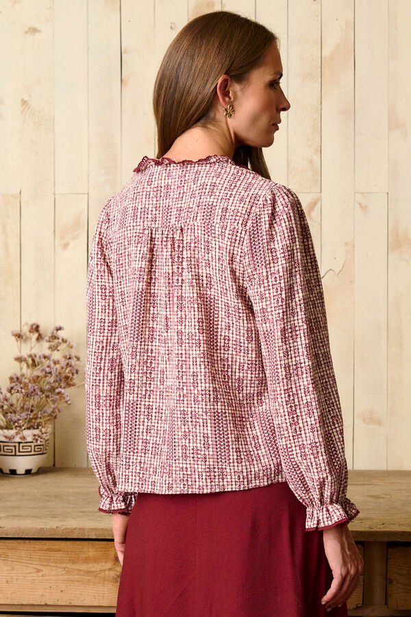 Pol&iacute;n Et Moi Camisa bordada Gabry Rojo