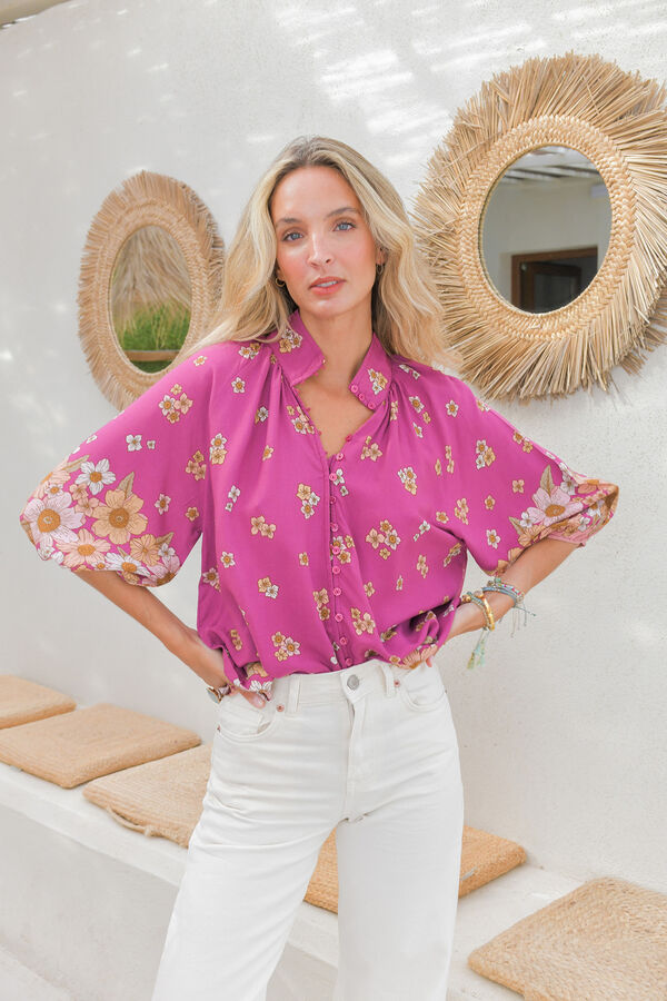 Jaase Blusa estampado floral Rosa