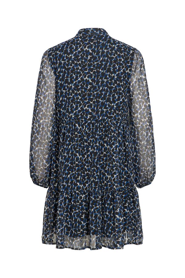 Vila Vestido corto estampado Azul marino