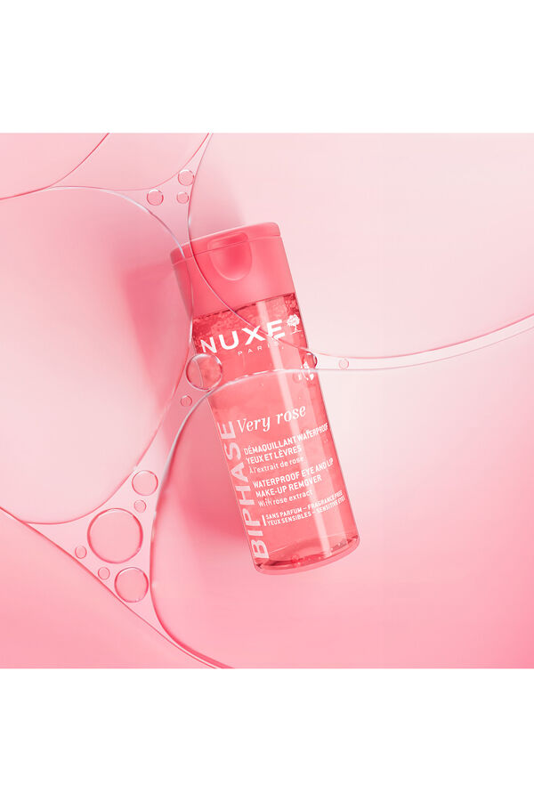 Nuxe Very rose desmaquillante waterproof ojos y labios 100ml Fucsia