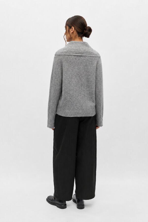 Object Jersey punto bufanda Gris