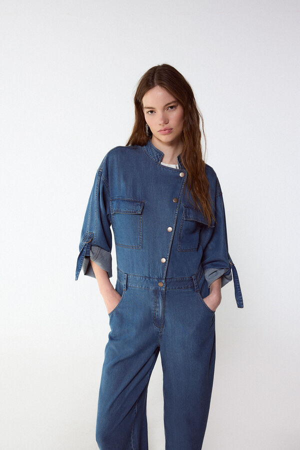 Slowlove Mono vaquero cargo Azul oscuro