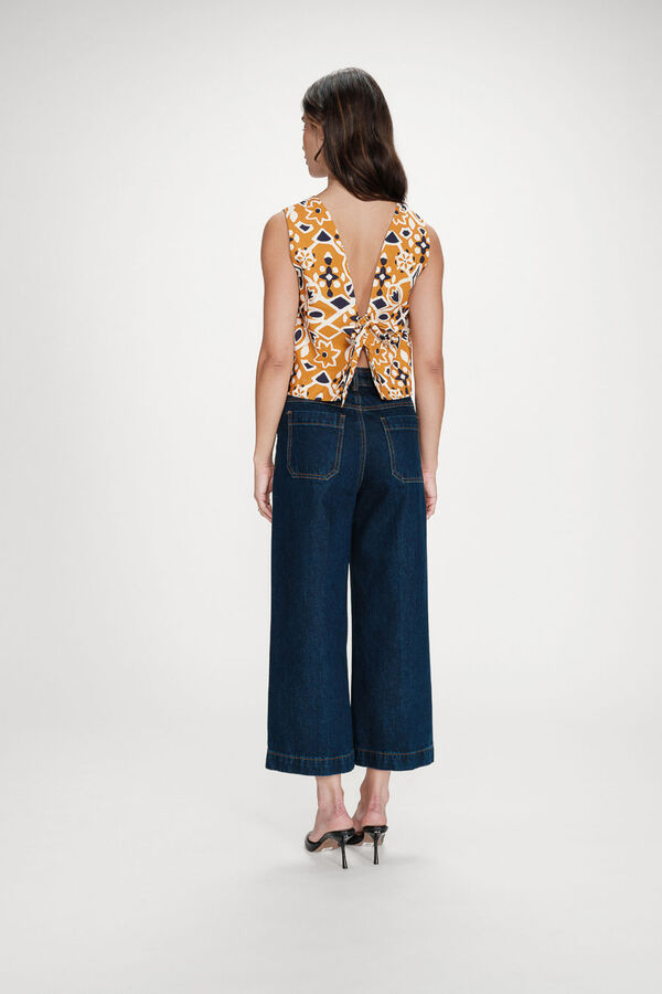 Grace & Mila Top sin mangas Venise Amarillo