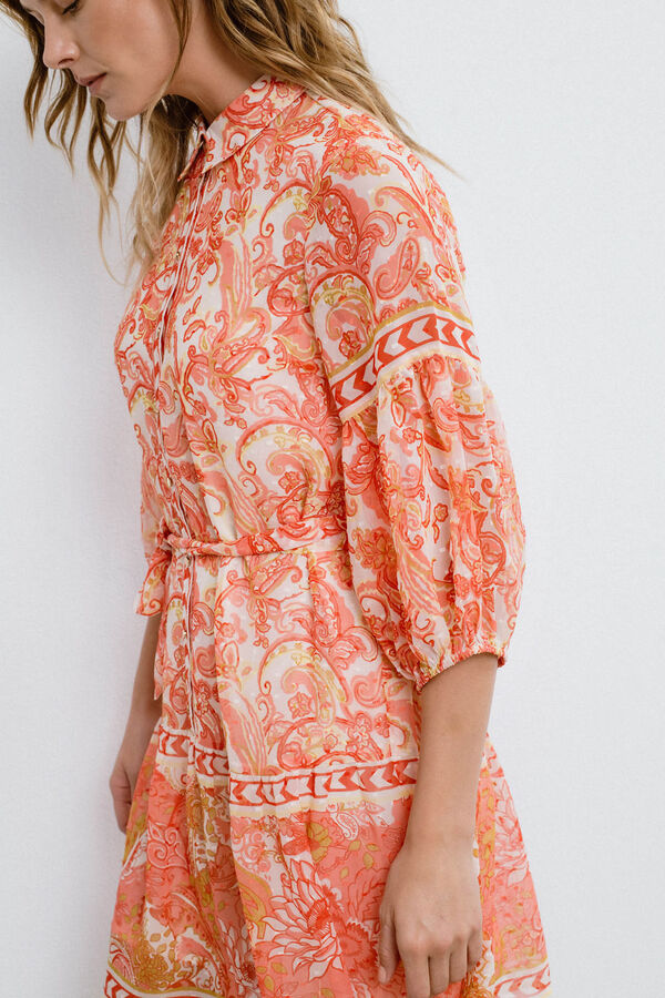 Vila Vestido corto camisero Multicolor