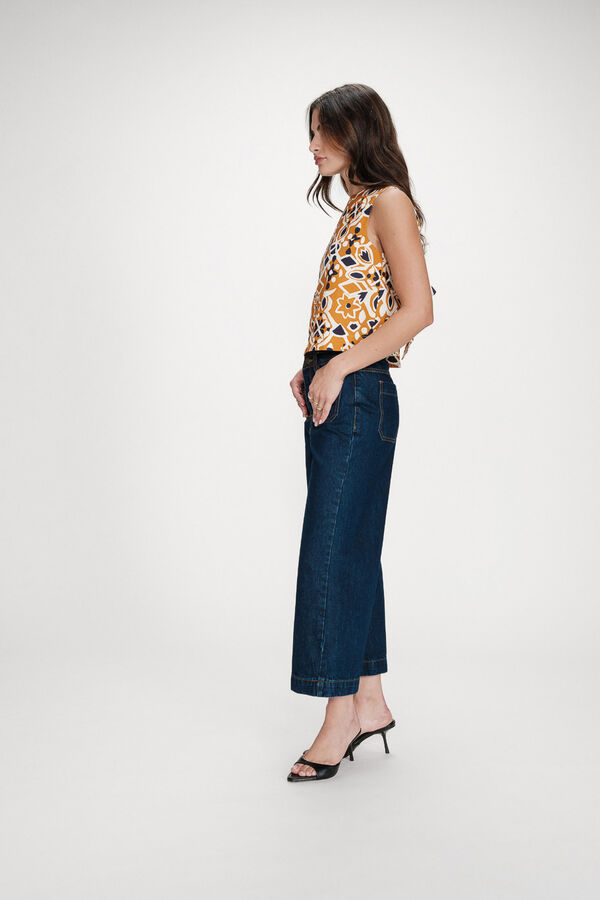 Grace & Mila Top sin mangas Venise Amarillo