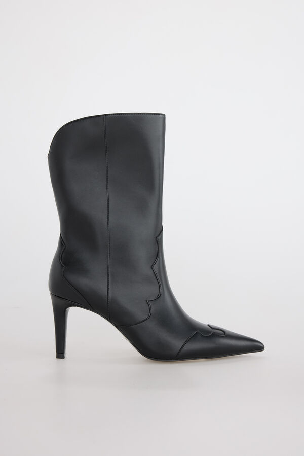 Slowlove Botín tacón fino Negro