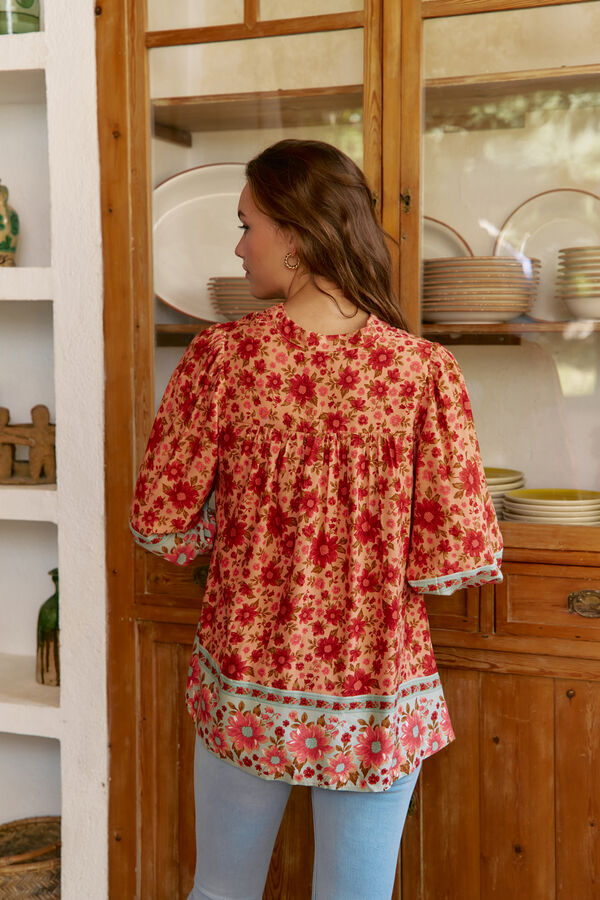 Jaase Blusa Bree estampado Lilliana Estampado naranja