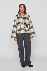 Vila Chaqueta de pa&ntilde;o abotonada Gris