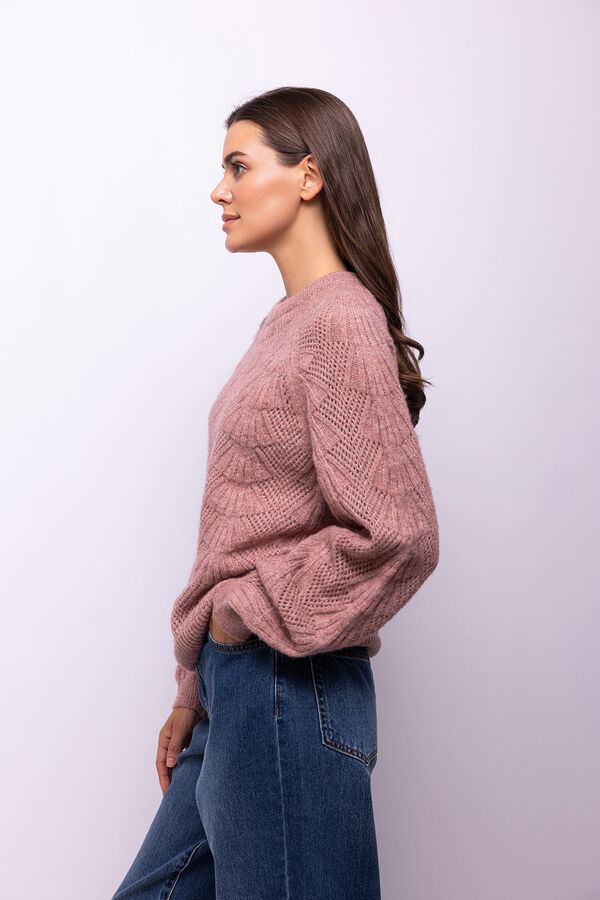 Object Jersey punto calado Lila