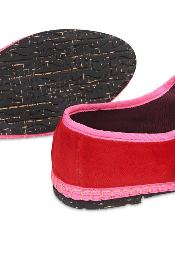 Flabelus Mery Jane de terciopelo Rojo