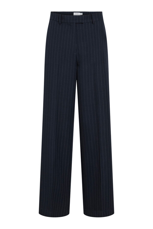 Vila Pantal&oacute;n de vestir de cintura alta Azul oscuro