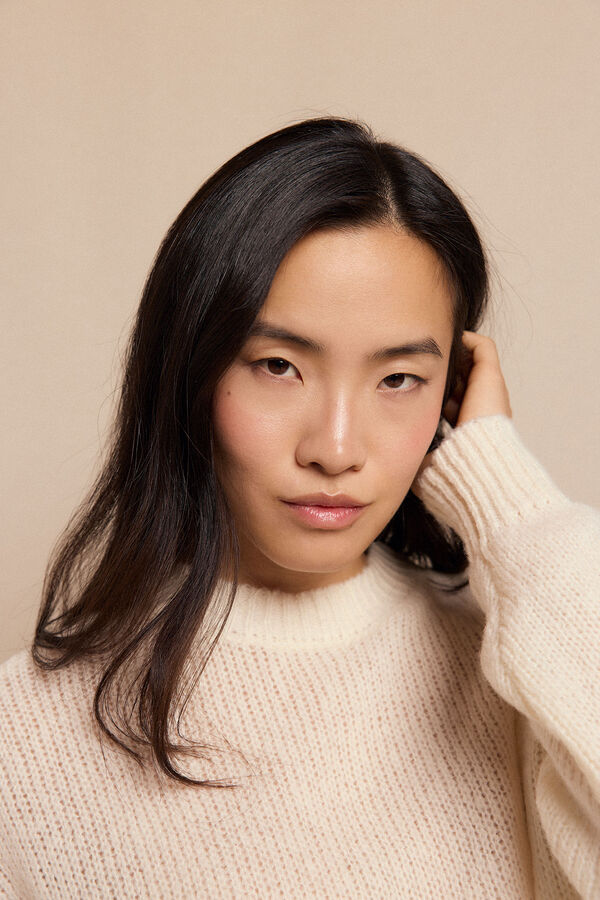 Slowlove Jersey básico Marfil