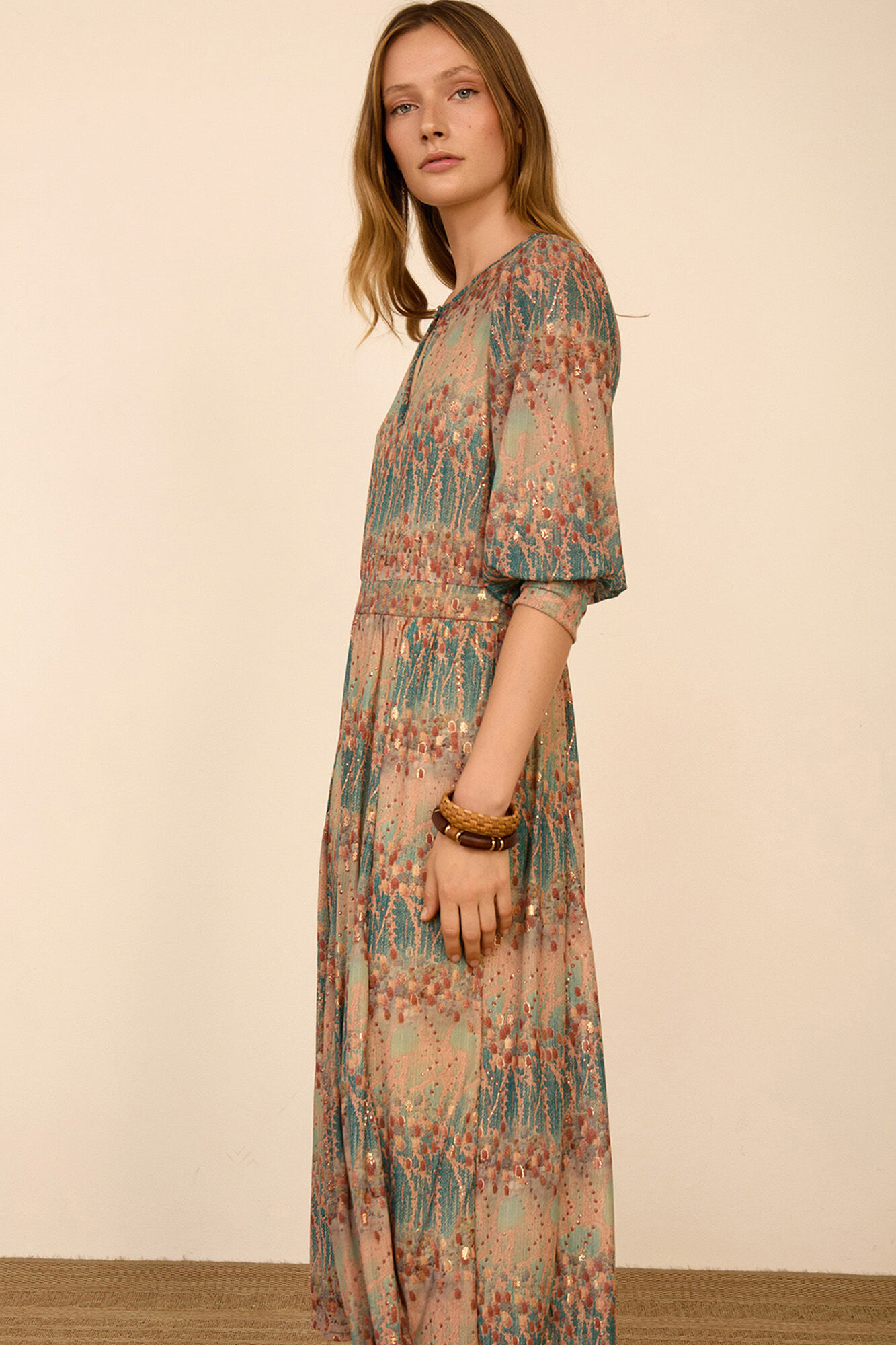 Meisie Vestido midi tul estampado