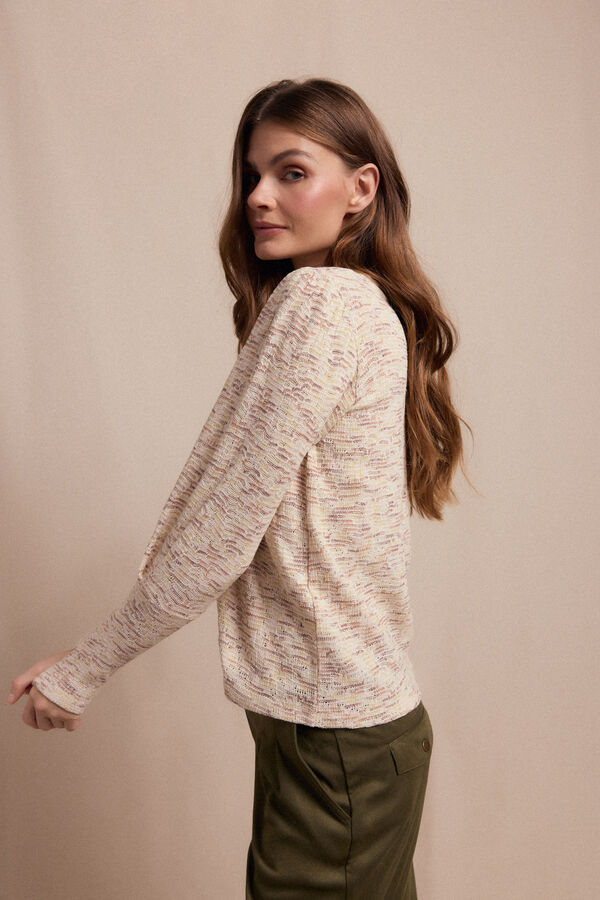 Slowlove Top estructura frunce Beige