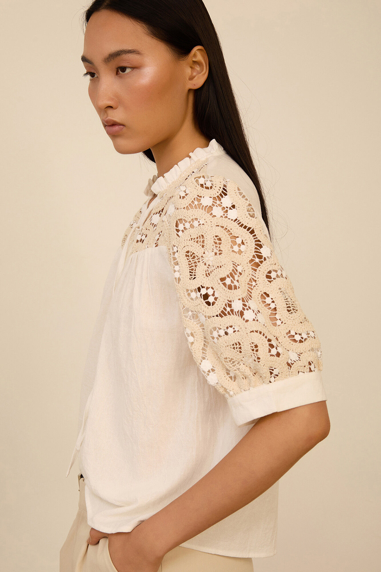 Meisie Blusa con crochet