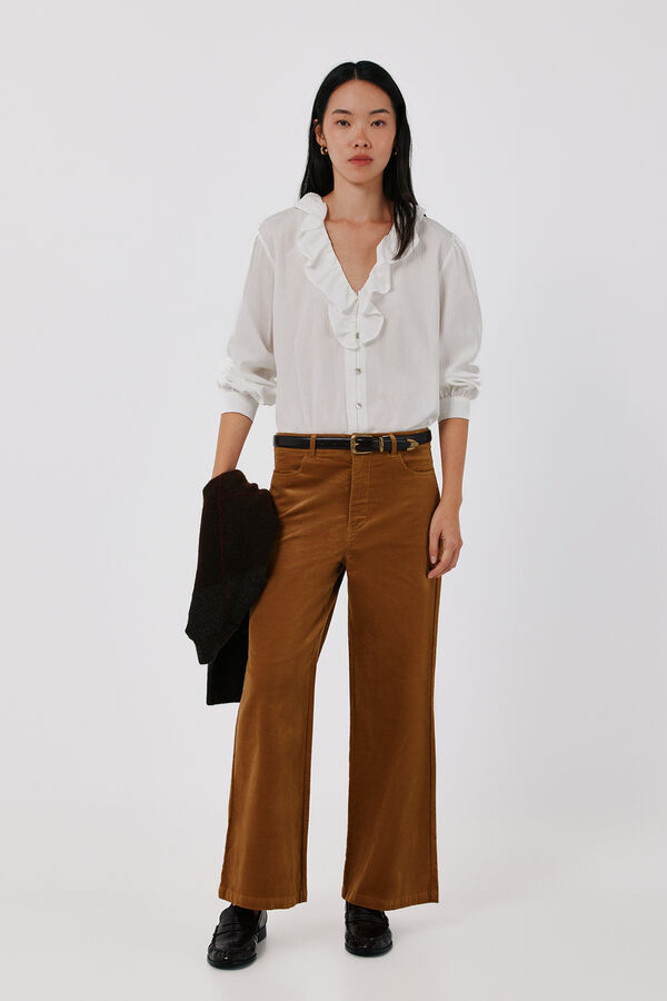 Cortefiel Jeans Sensational Marine Velvet Dorado
