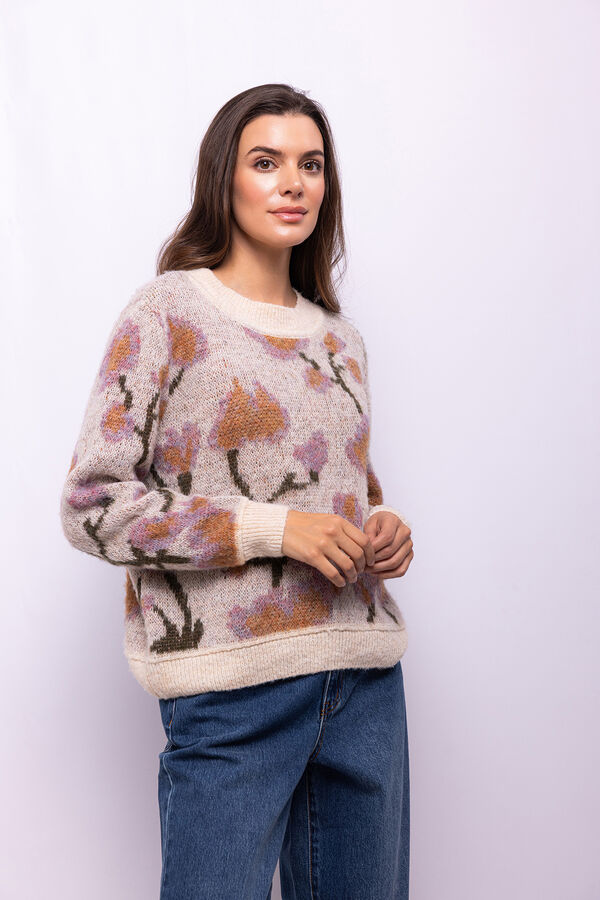 Object Jersey estampado flores Estampado beige